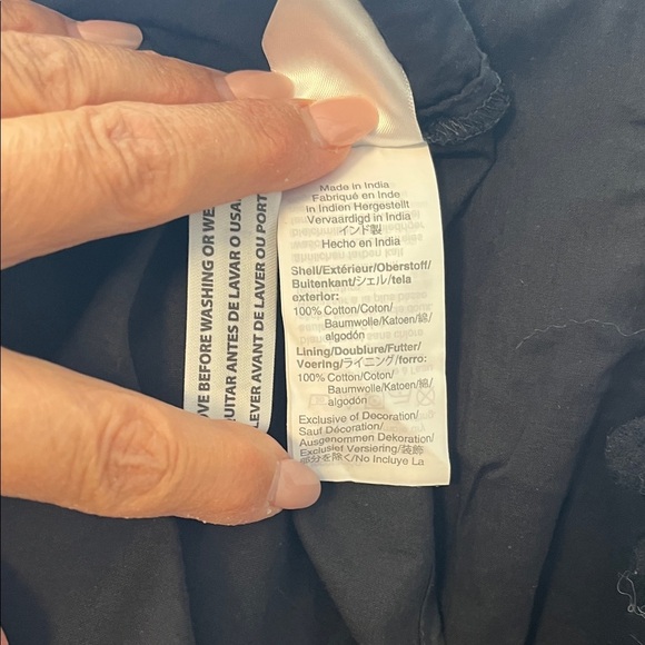 NWOT J. Crew 100% Cotton Maxi Dress Embroidered Pockets Lined, Size 6 - Picture 12 of 13